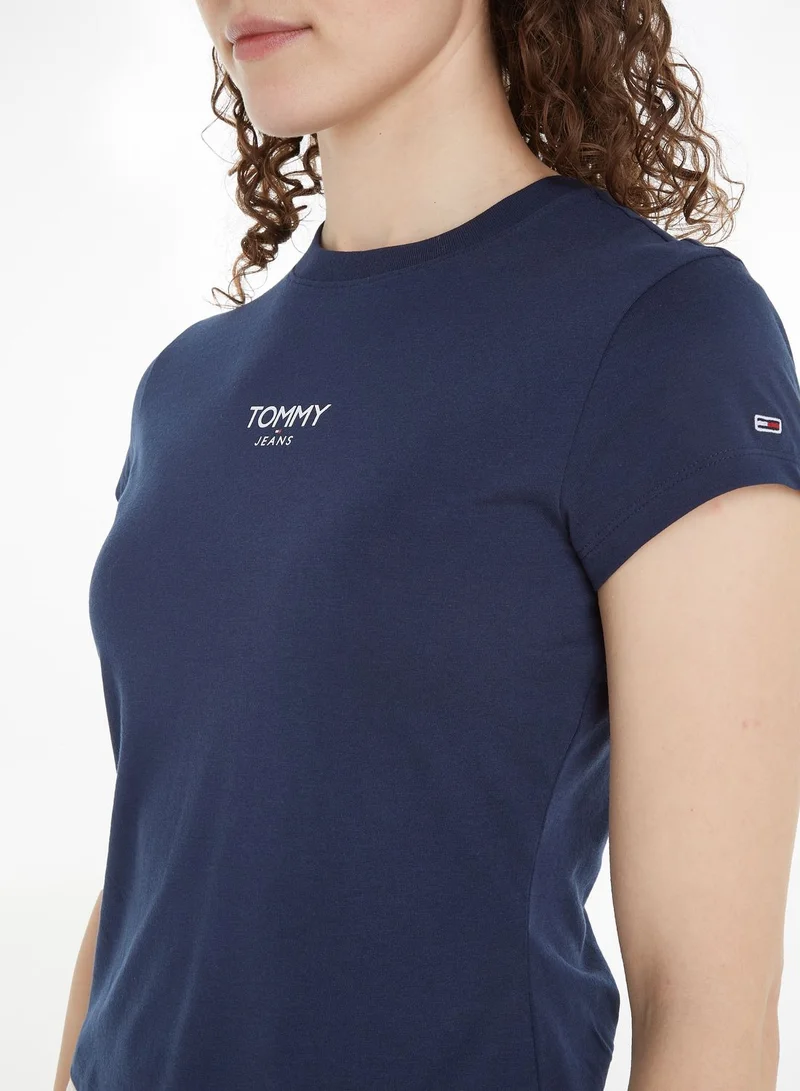 TOMMY JEANS Crew Neck Logo T-Shirt