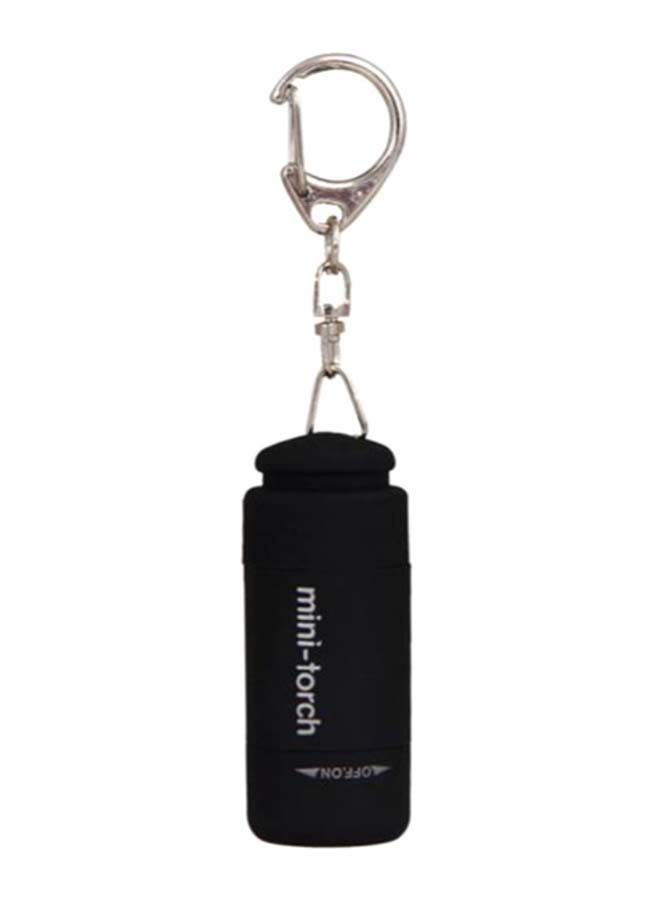 NIBEMINENT USB Rechargeable Mini Torch Black/Silver