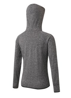 Generic Women Quick Dry Breathable Elastic Coat Grey  - Image 2