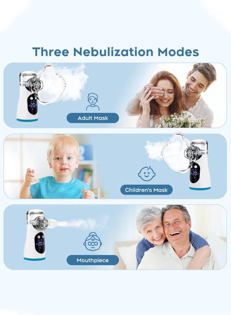 Nebulizer Machine for Adults And Kids Portable Mask, Spacer, Desktop Asthma Compressor And Jet - Image 3