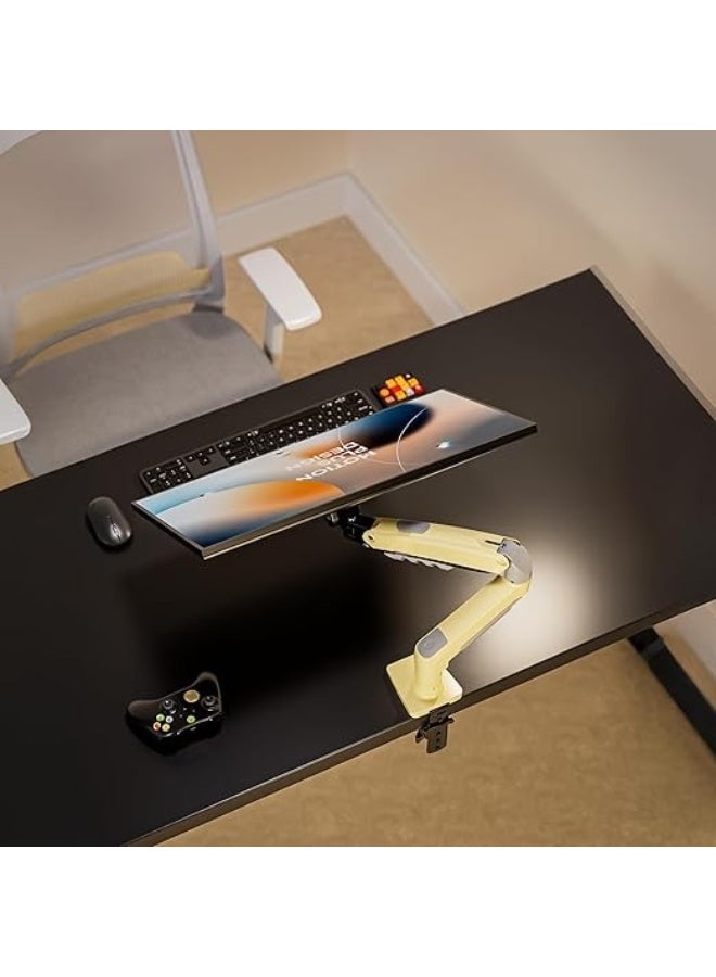 ذراع حامل شاشة مع ممتص صدمات – حامل مكتب قابل للتعديل للشاشات 17"-30" يدعم 2–9 كجم - Image 2