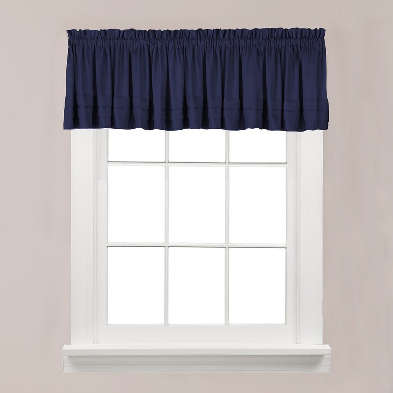 SKL Home SKL Home by Saturday Knight Ltd Holden Pleated Valance 58 x 13 Navy 
