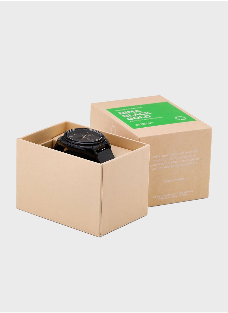 CHPO Nima Black Gold-Sustainable Watches - Made Of 100% Recycled Materials.  - Image 5