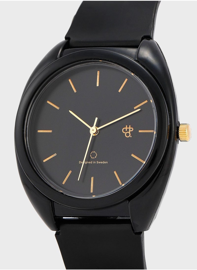 CHPO Nima Black Gold-Sustainable Watches - Made Of 100% Recycled Materials.  - Image 2