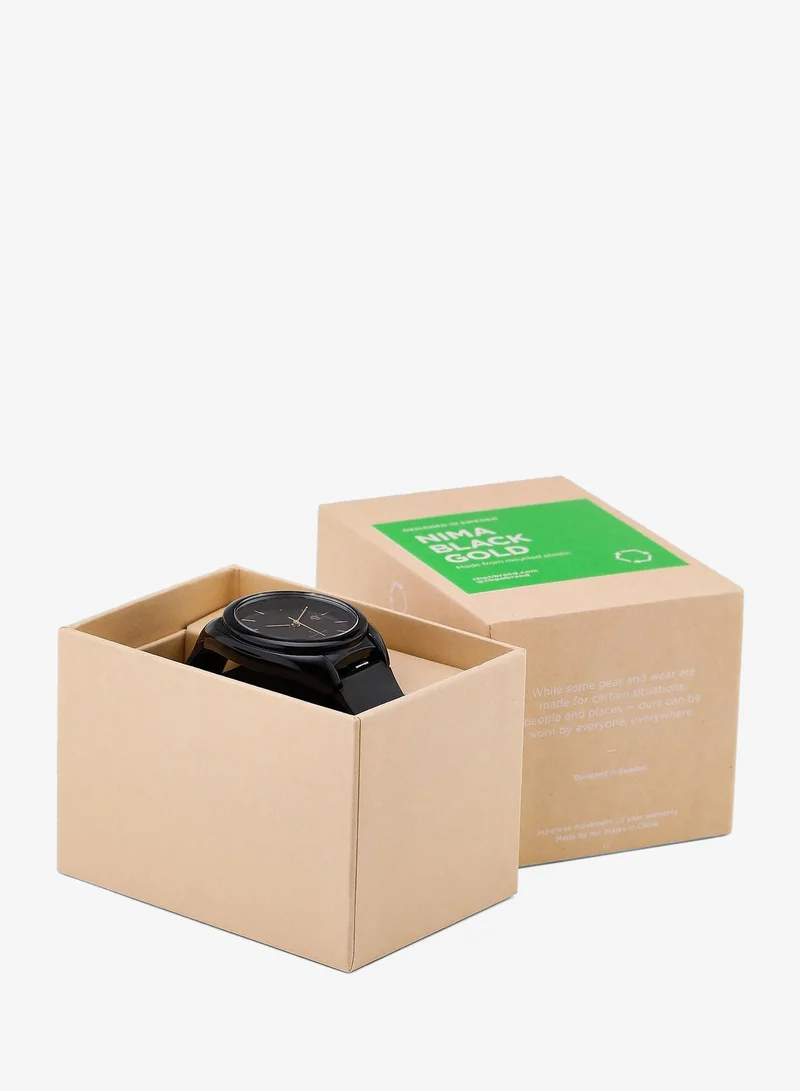 Chpo  Nima Black Gold-Sustainable Watches - Made Of 100% Recycled Materials. for Men | Best Price UAE