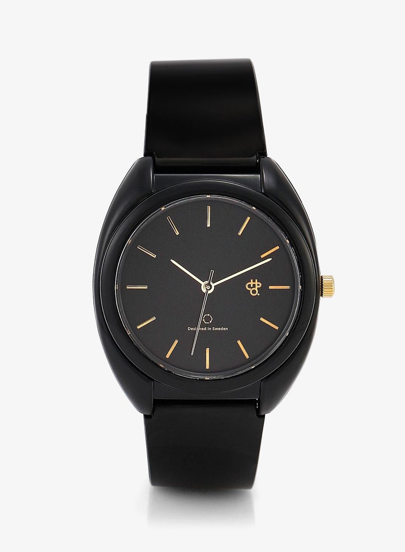 CHPO Nima Black Gold-Sustainable Watches - Made Of 100% Recycled Materials. - Image 1