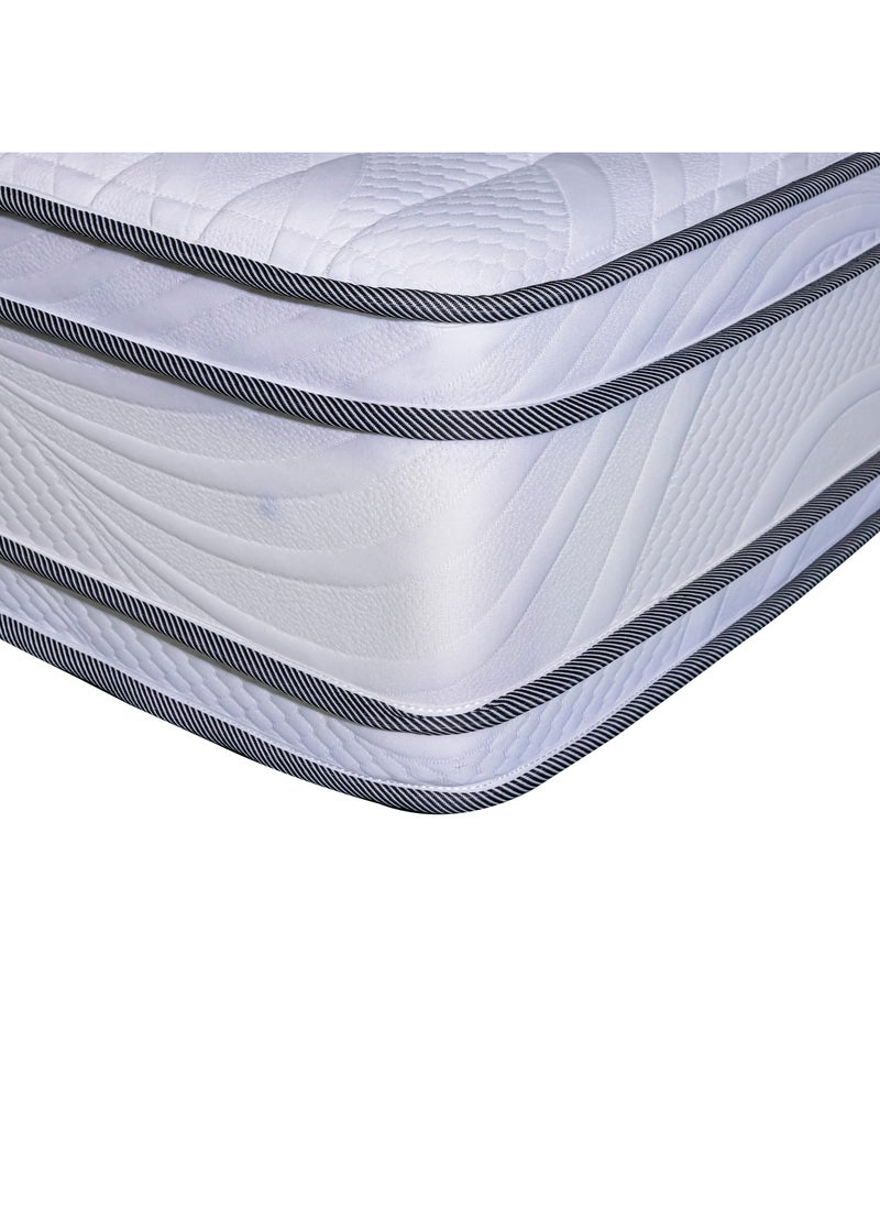 TRIVEX - King Size Euro Top Pocket Spring Mattress, 28 cm Thick Mattress with Euro Top Pocket Spring, Promotes Healthy Spinal Alignment, Deep & Refreshing Sleep, 7 Years Long Warranty (180 x 200 x 28) - Image 1