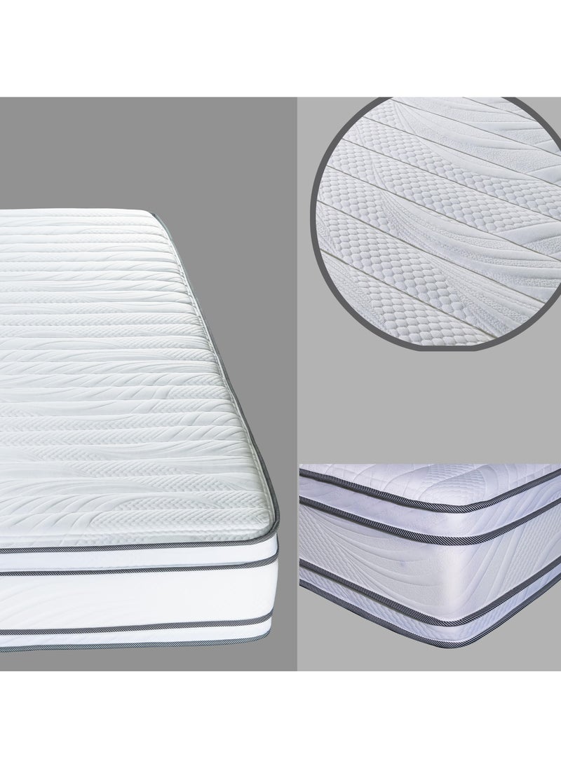 TRIVEX - King Size Euro Top Pocket Spring Mattress, 28 cm Thick Mattress with Euro Top Pocket Spring, Promotes Healthy Spinal Alignment, Deep & Refreshing Sleep, 7 Years Long Warranty (180 x 200 x 28) - Image 1