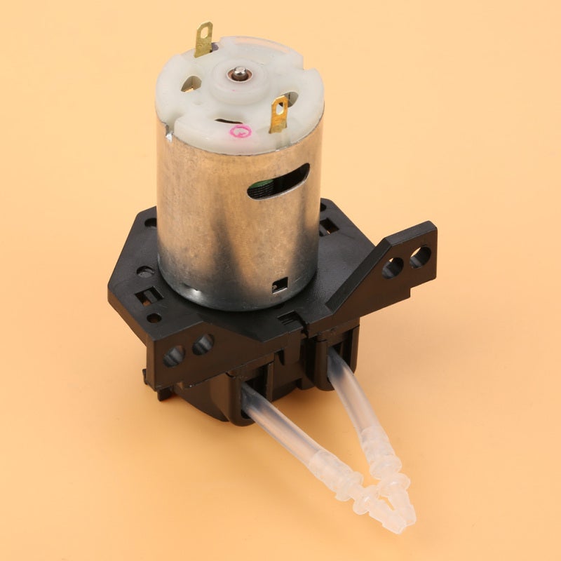 GROTHEN Small Dosing Pump: Black DC12V/DC24V ABS Pump Head - Screw-Clasp-Free Design For Easy Disassembly, CW/CCW Switchable, Self-Priming for Experimental, Biochemical, Pharmaceutical Use - Image 2