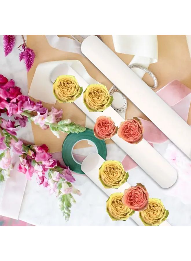 12 عصا إسفنجية زهرية بيضاء أسطوانية قواعد إسفنجية للزينة DIY لحفلات الزفاف والفعاليات - Image 4