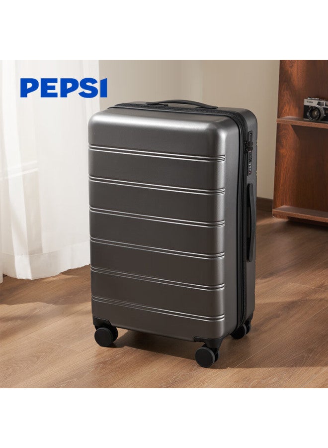 Pepsi 24-inch Expandable Suitcase With Wheels, Large Capacity Travel Luggage, Spinner Wheels, Combination Lock, Leather Case For Men And Women - Image 3