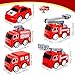 Conagel 40 Pcs Mini Pullback Fire Truck Toy Plastic Pull Back Firetrucks Toy Bulk Small Fire and Emergency Toy Trucks Set for Kids Firefighter Birthday Party Supplies 5 Styles - Image 4