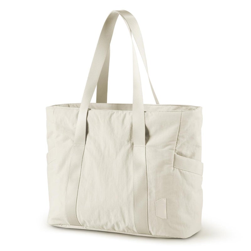 Shoulder Bag – Beige, Canvas Crossbody, Casual, for Women, Everyday Purse