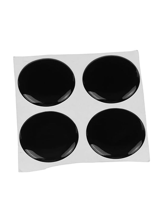 4 Pcs Car Door Lock Cover Protector Durable Black Keyhole Protection Enhances Vehicle Aesthetics For Various Models - Image 1
