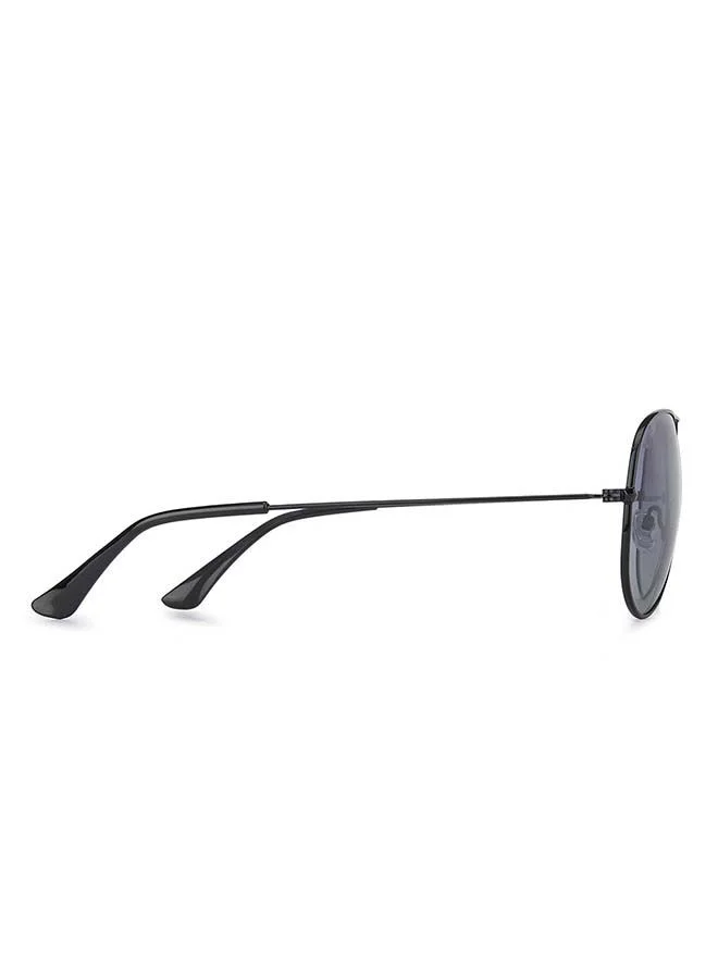 VINCENT CHASE Vintage Full Rim Aviator Frame Polarized & UV Protected Sunglasses VC 5158/P - 57mm - Black