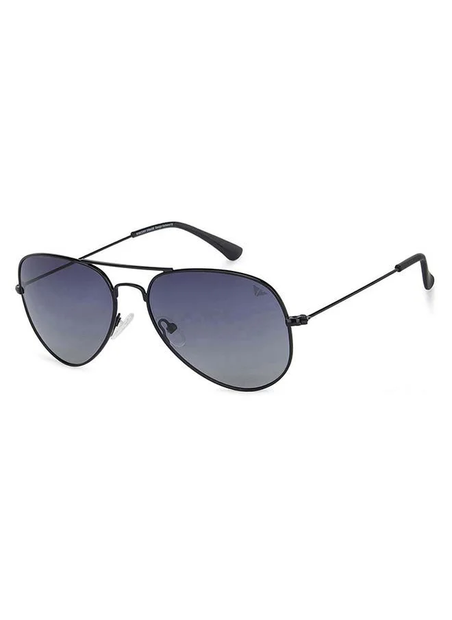 VINCENT CHASE Vintage Full Rim Aviator Frame Polarized & UV Protected Sunglasses VC 5158/P - 57mm - Black