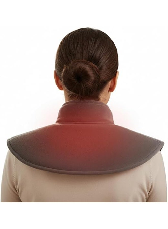 Electric Heating Therapy Belt for Neck and Shoulder, Adjustable Warm Compress Wrap for Daily Comfort, Portable Heat Support Band for Home Use - Image 1