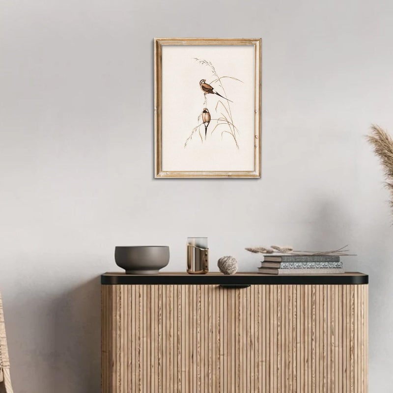 uniro Vintage Bird Wall Art Farmhouse Retro Pictures Canvas Sparrow Birds Poster Abstract Avian Wall Decor birds Themed Vintage Inspired bird Decor Modern Home Decor(8" x 10"-UNFRAMED) - Image 4