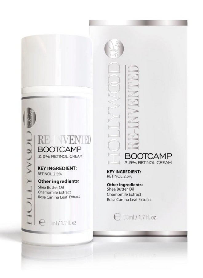 hollywoodskin Your Face Lift In A Bottle 2.5% Encapsulated Retinol Cream For Ultimate Agedefying Support. W/Shea Butter + Vitamin A C And B3. 50Ml Antiaging Cream.  - Image 1