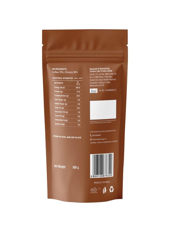 Regen Strong Coffee Powder | Southern Blend | 70% Coffee + 30% Chicory | Freshly Roasted South Indian Filter Coffee | Smooth, Aromatic & Bold Taste | Made in India | 500G Pouch - Image 4