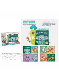 Generic Infant And Toddler Marine Animal Music Cloth Book Baby Can Not Tear Baby Enlightenment Early Education Cognitive Tooth Bite Cloth Book-Color:Forest Animal Music Cloth Book (simple Version)  - Image 3