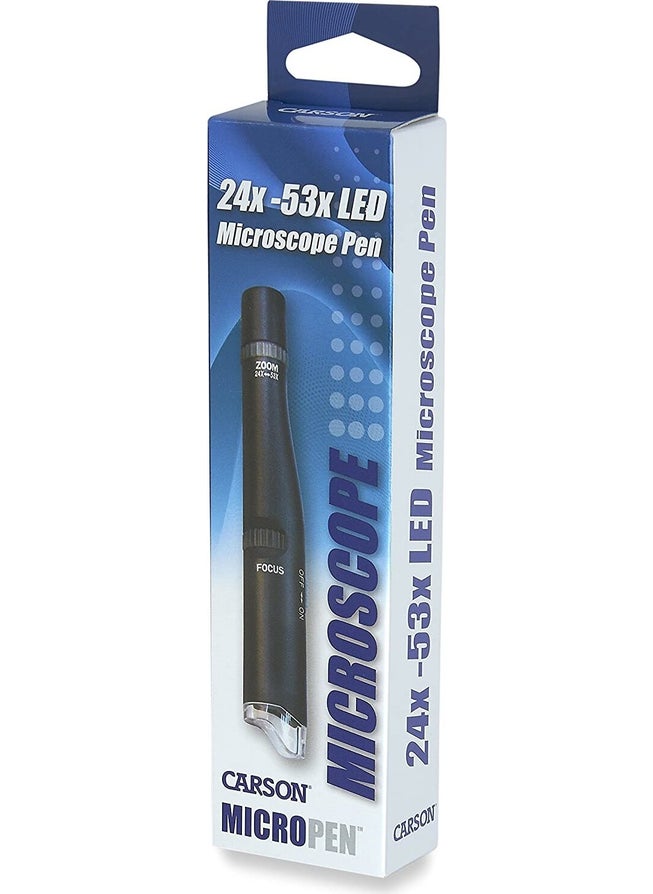 Carson Micropen 24X-53X Pen Size Pocket Microscope with LED Light MP-300  - Image 4
