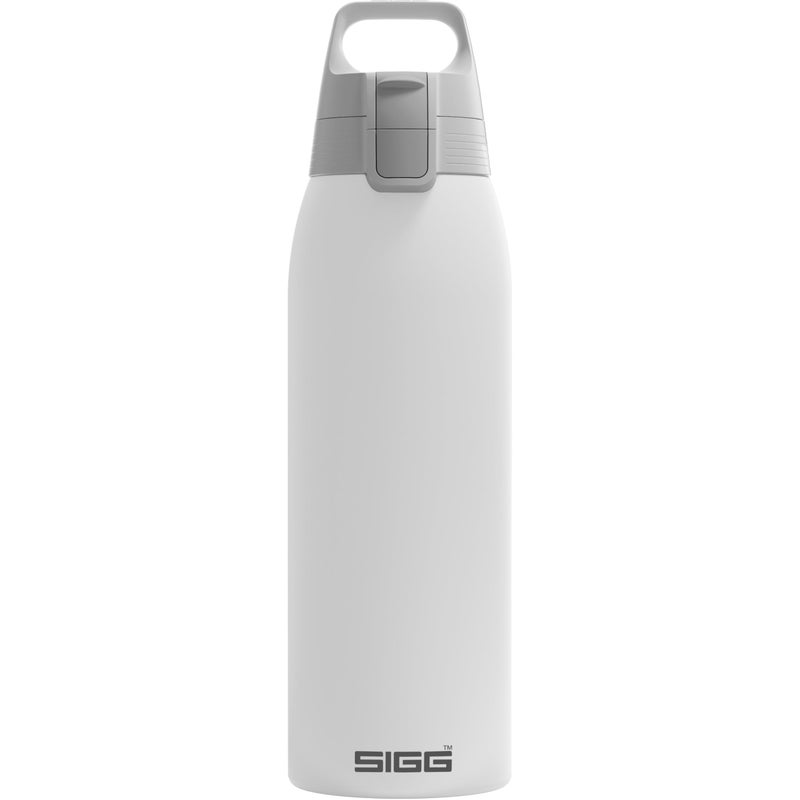 SIGG  Insulated Water Bottle  Shield Therm One White  Suitable for Carbonated Beverages  Leakproof  Dishwasher Safe  BPA Free  90 Recycled Stainless Steel  White  34 Oz