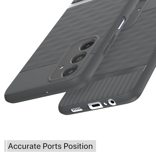 Pikkme Back Cover for Samsung Galaxy A14 5G Camera Protection 3D Hexa Cube Design Silicone Protective Bumper Case (Grey) - Image 4