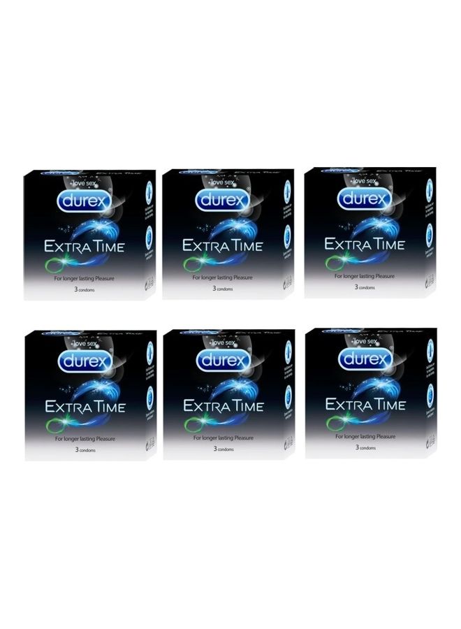 Durex Pack Of 6 Extra Time Condoms (18 Count) - Image 1