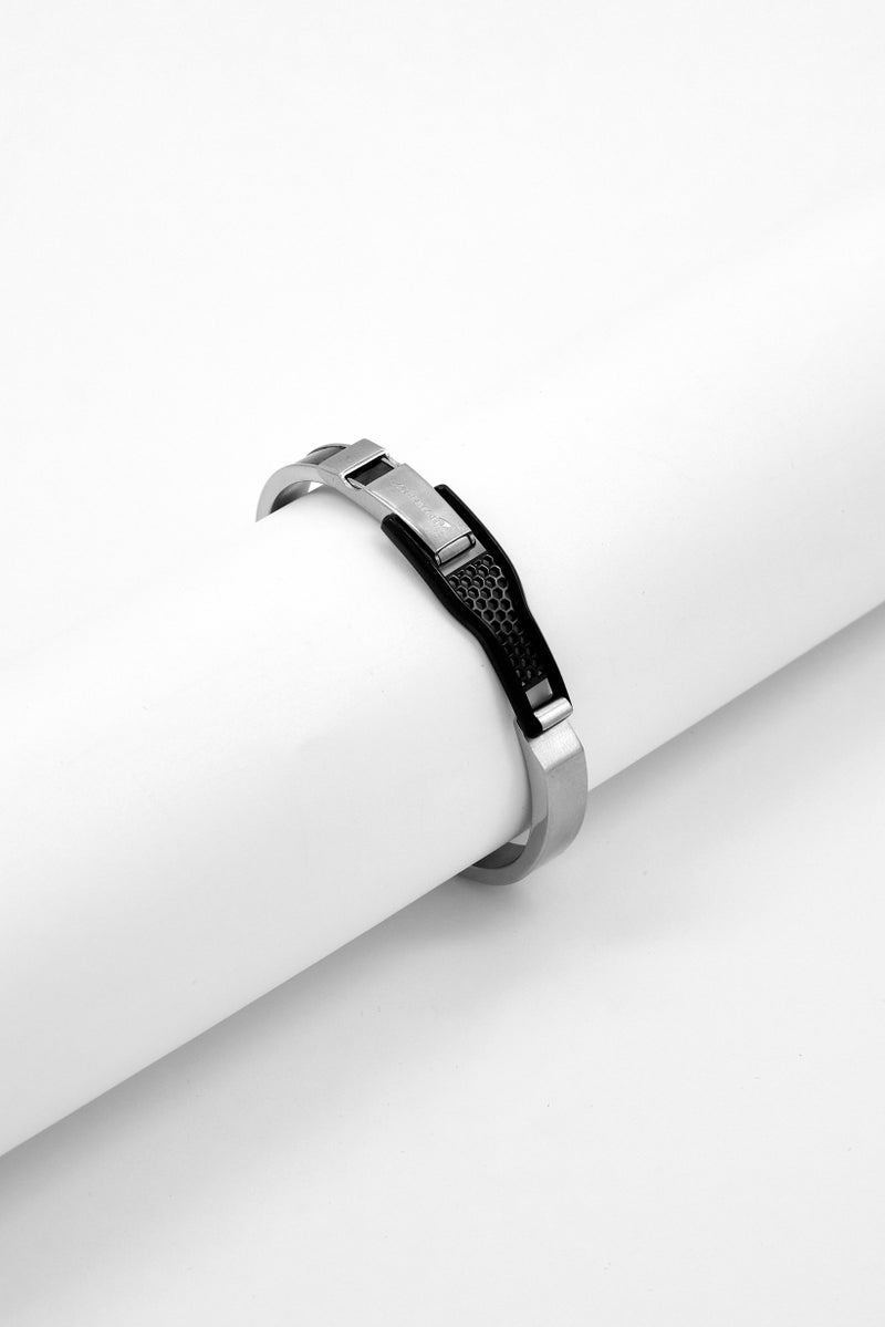 McLaren Men Agility Stainless Steel Bracelet, Sliver - Image 1