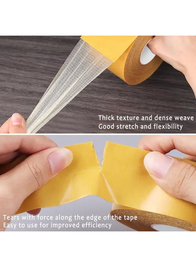 1 18 Inch By 787 4 Inch Strong Waterproof Double Sided Tape High Viscosity Fiberglass Mesh No Residue Adhesive For Wall And Glass - Image 4