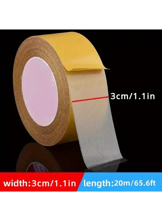 1 18 Inch By 787 4 Inch Strong Waterproof Double Sided Tape High Viscosity Fiberglass Mesh No Residue Adhesive For Wall And Glass - Image 2