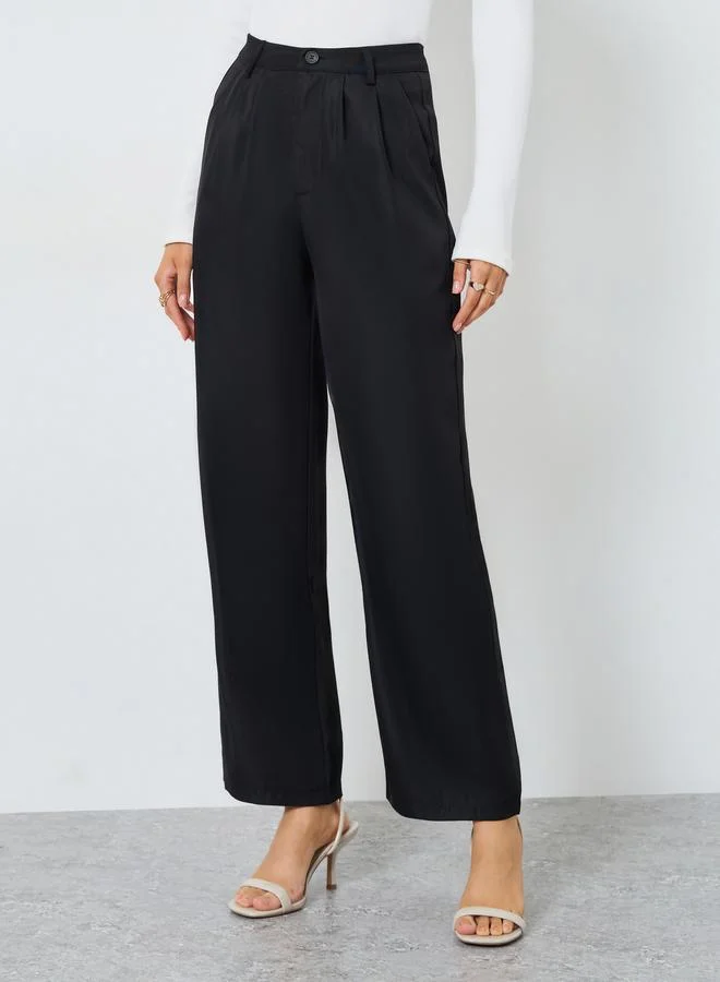 ستايلي بنطال بأرجل واسعة وجيوب