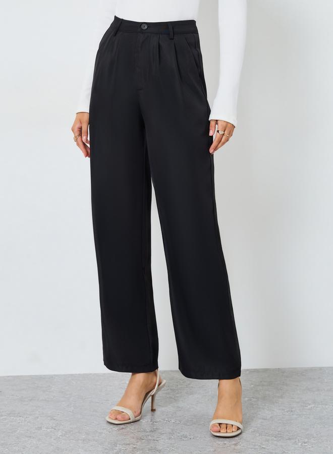 ستايلي بنطال بأرجل واسعة وجيوب - Image 2