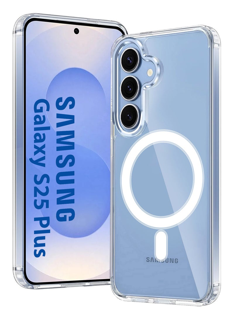 CATANES Samsung Galaxy S25 Plus MagSafe Case Support Wireless Charging Slim Thin Magnetic Cover Anti Scratch Shockproof Hard Transparent Phone Case Compatible with Samsung Galaxy S25 Plus 6.7 Inch - Image 1