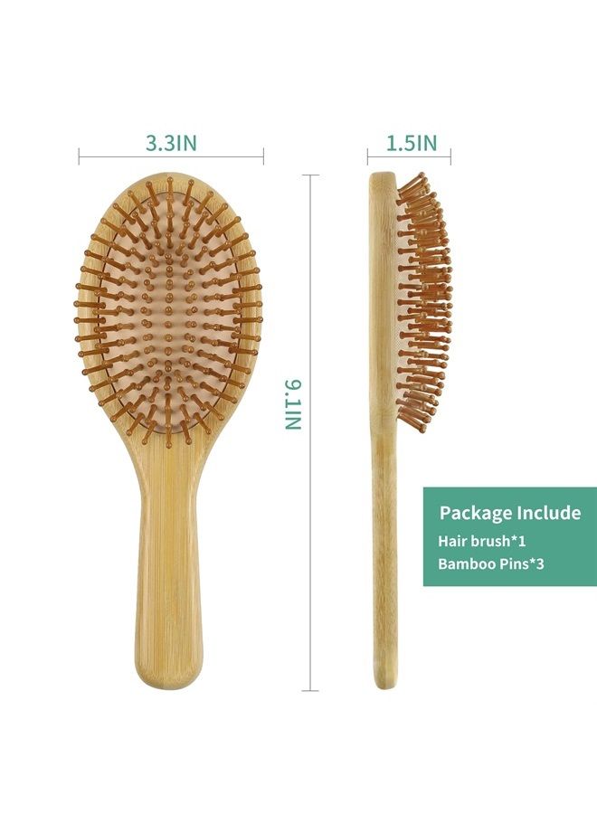 Combetter 1pc Bamboo Hair Brushes for Culy Hair Wide tooth Comb by Combetter - Image 4