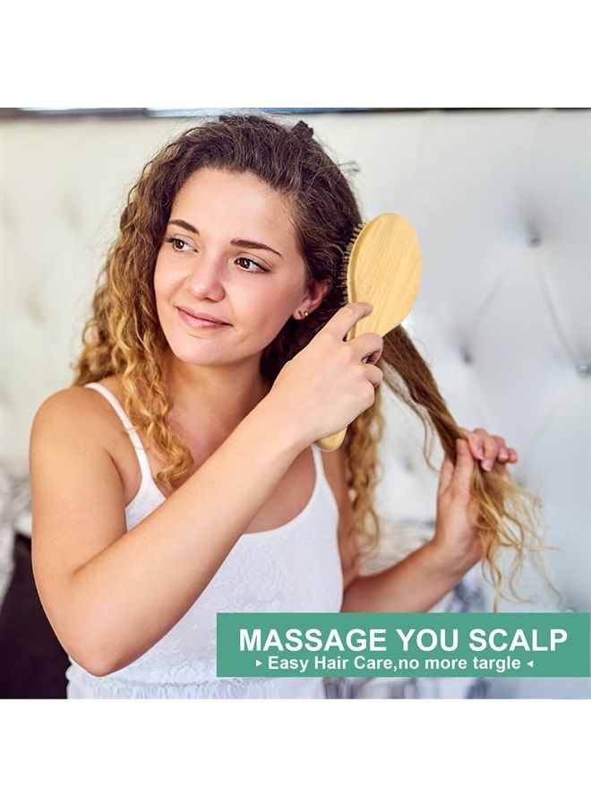 Combetter 1pc Bamboo Hair Brushes for Culy Hair Wide tooth Comb by Combetter - Image 5