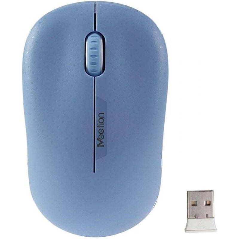 Meetion Cordless Optical Usb Computer 2.4GHz Wireless Mouse - Blue - Image 1
