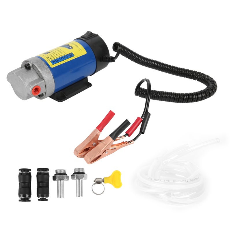 12V Oil Transfer Pump 1‑4L/MIN 100W Fluid Change Extractor for Car Motorcycle Boats - Image 1