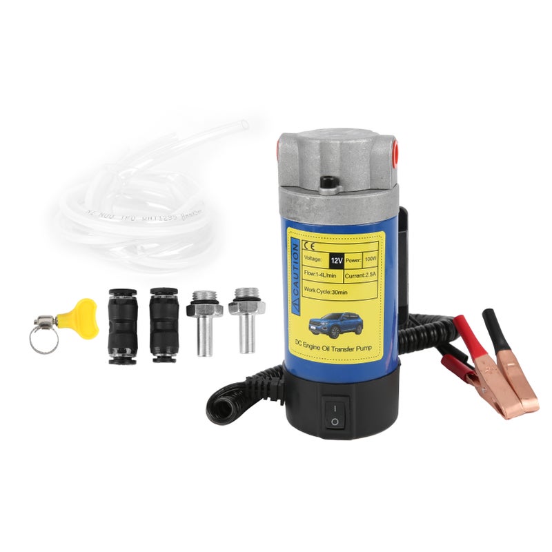 12V Oil Transfer Pump 1‑4L/MIN 100W Fluid Change Extractor for Car Motorcycle Boats - Image 5
