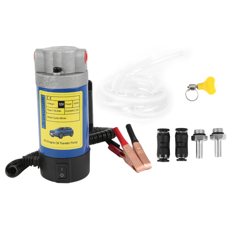 12V Oil Transfer Pump 1‑4L/MIN 100W Fluid Change Extractor for Car Motorcycle Boats - Image 3