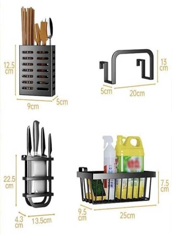 Generic - Over The Sink Dish Drying Rack, 2 Tier Over The Sink Shelf with Cover Large Storage Kitchen Dish Rack Shelf for Counter Organization with Hooks Counter Dish Drying Rack for Kitchen - Image 1