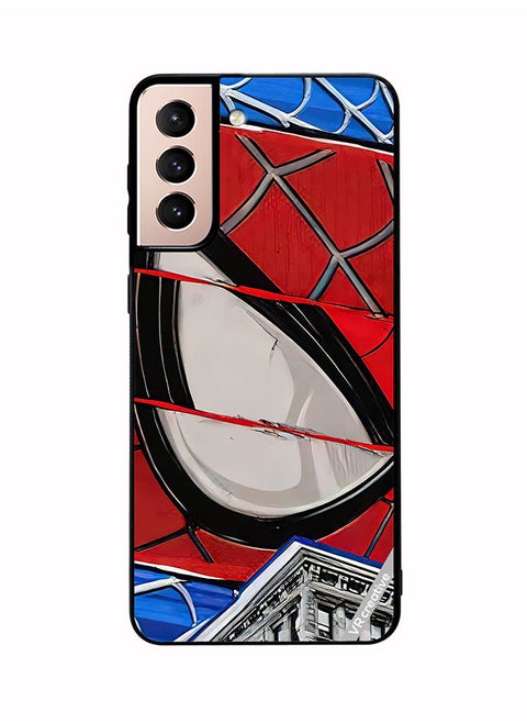 Protective Case Cover For Samsung Galaxy S21 5G Spiderman Design Multicolour