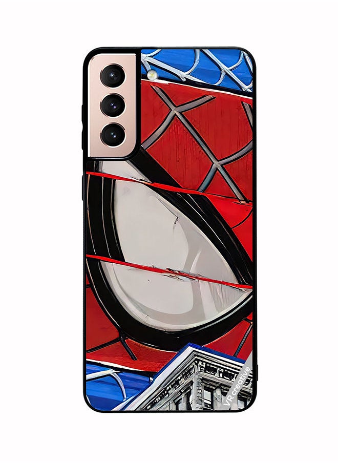 Protective Case Cover For Samsung Galaxy S21 5G Spiderman Design Multicolour