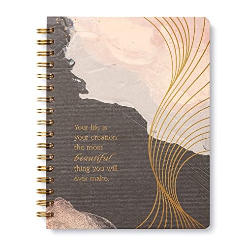 Compendium Spiral Notebook - Your life is your creation... — A Designer Spiral Notebook with 192 Lined Pages, College Ruled, 7.0”W x 9.25”H - Image 5