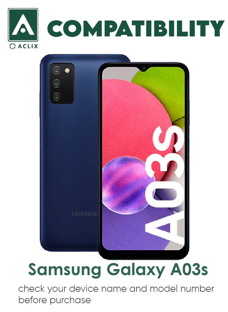 ACLIX 4 Pieces Antistatic ESD Dustproof Premium Quality High Definition Tempered Glass Screen Protector Designed For Samsung Galaxy A03s - Image 3