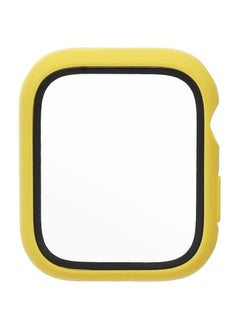 Classic Smartwatch Tempered Glass Screen Protector Case For Apple Watch Series Se (40mm) - Yellow