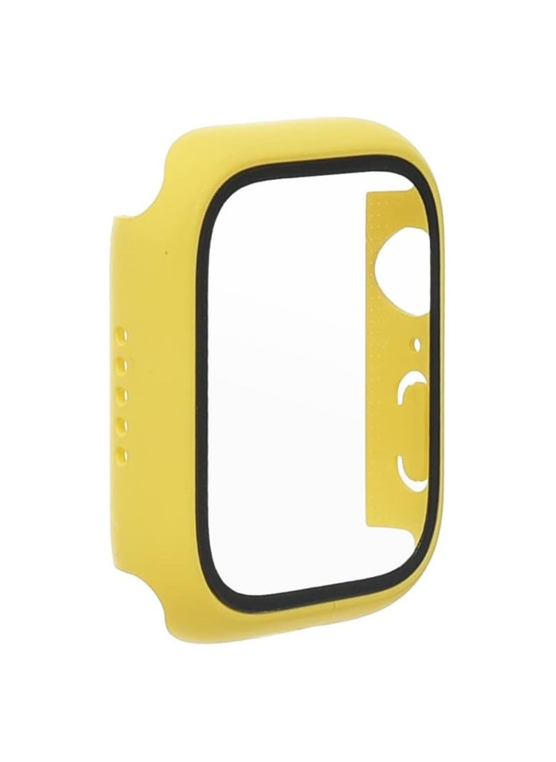 Generic - Classic Smartwatch Tempered Glass Screen Protector Case For Apple Watch Series Se (40mm) - Yellow - Image 1