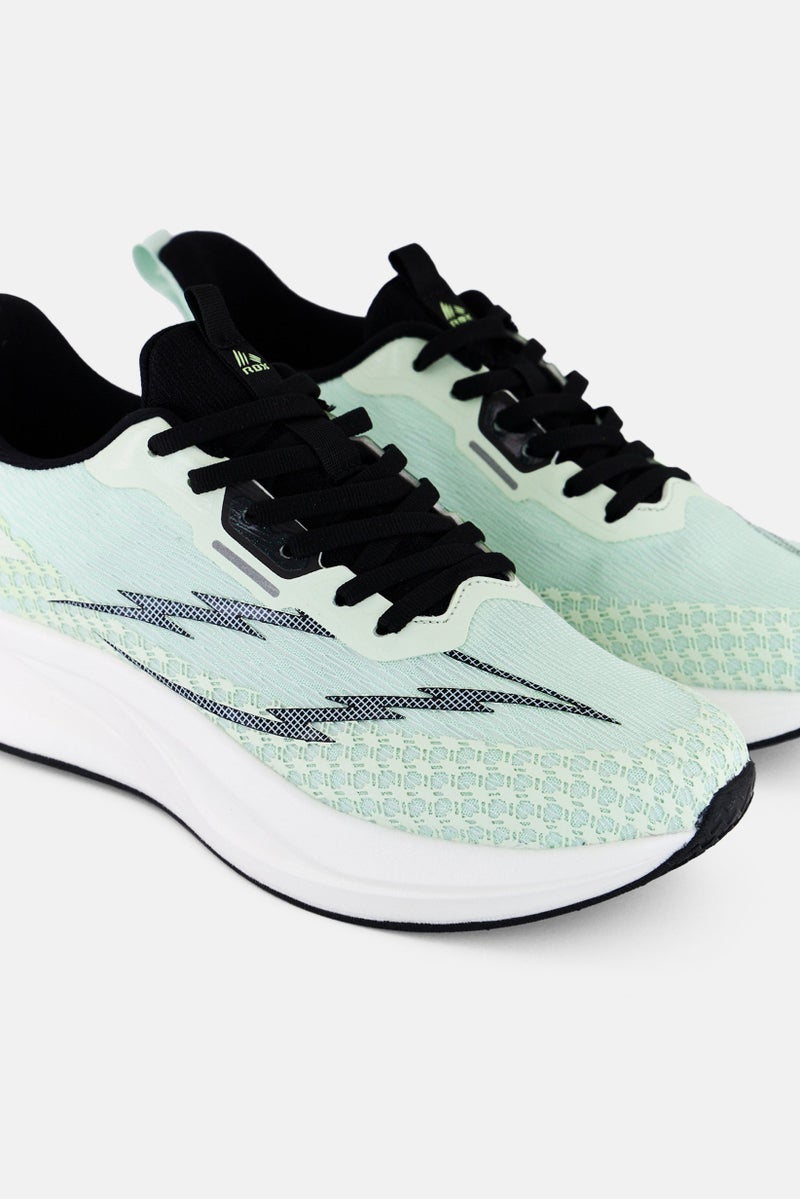 RBX أحذية جري نسائية بشبكة ورباط، لون ليموني أخضر - Image 3