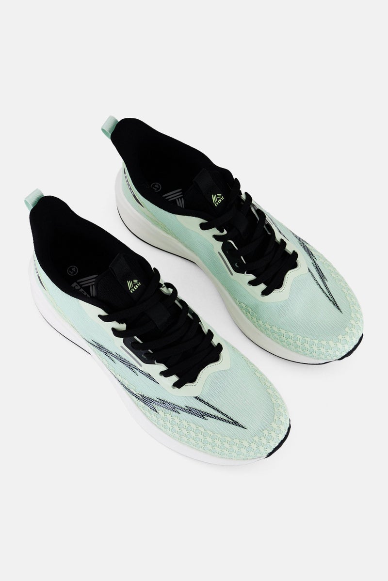 RBX أحذية جري نسائية بشبكة ورباط، لون ليموني أخضر - Image 4